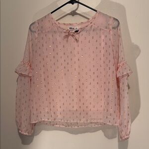 Pink and Gold Women's Top